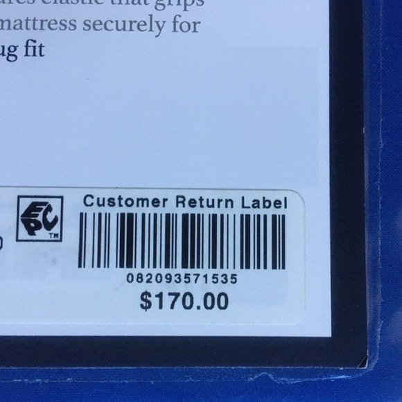 4-pc COBALT BLUE STRIPE Charter Club Damask 550 TC 100% Cotton QUEEN Sheet Set - Picture 11 of 11